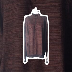 Primark Men's Maroon Zip-Up Sweater